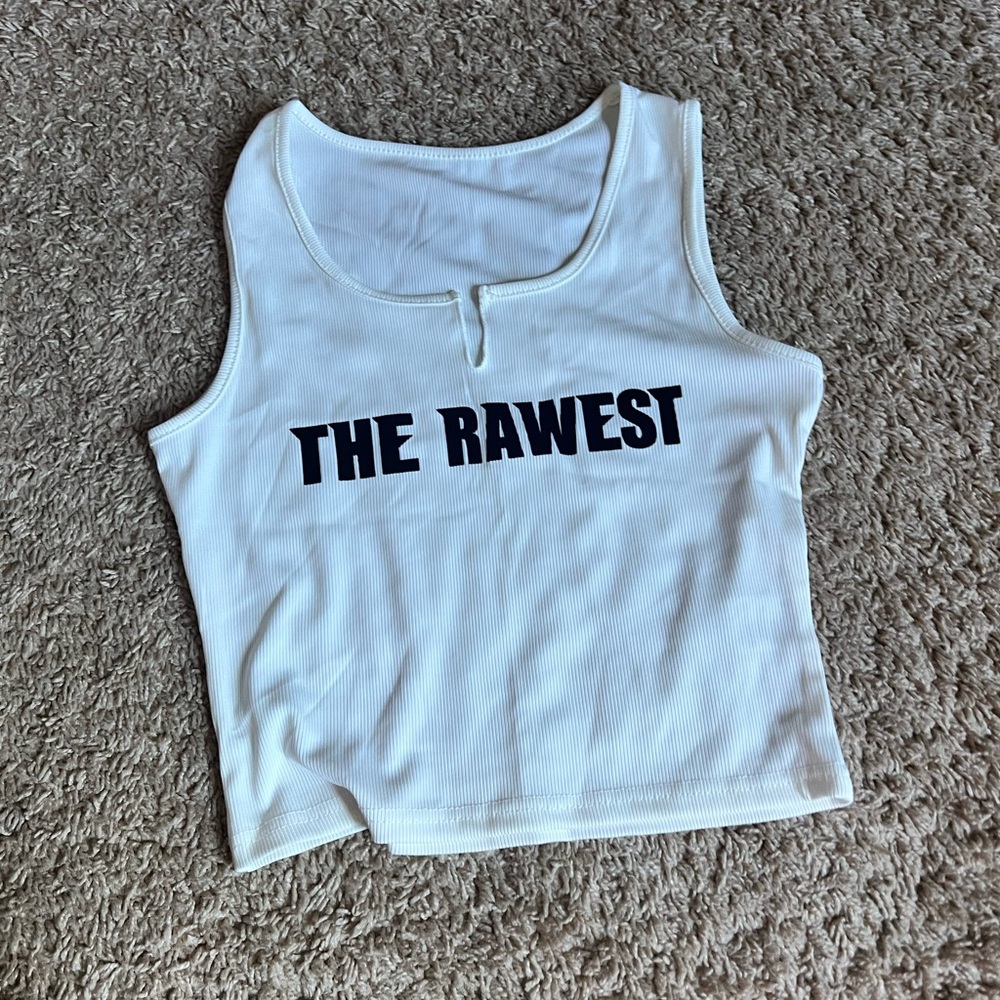 White Sleeveless Crop Tank Top Fitted